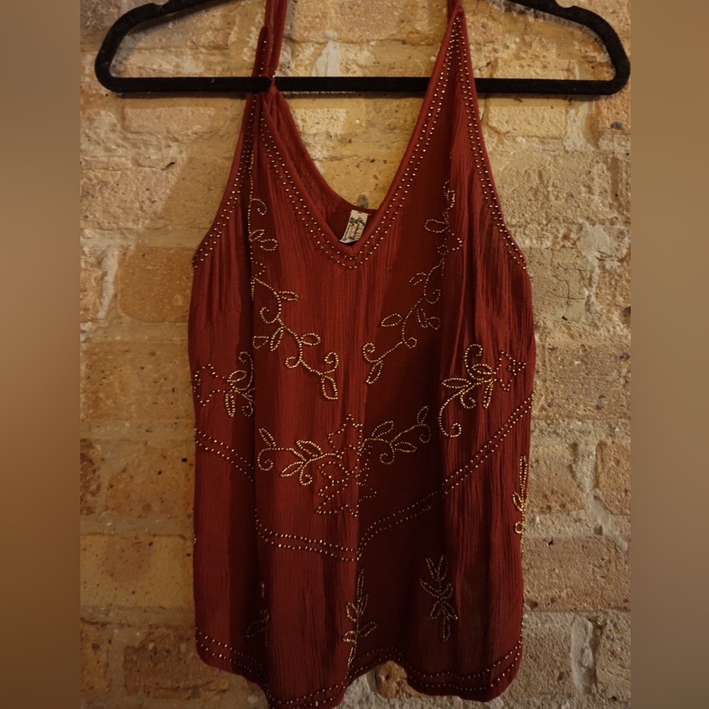 Free People Beaded Tank